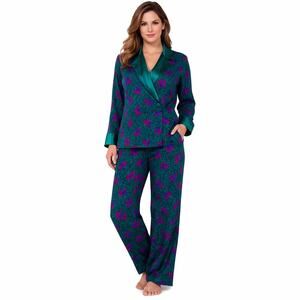 Vintage Late 1980s–90's Victoria’s Secret Gold Label Floral Pajama Set small